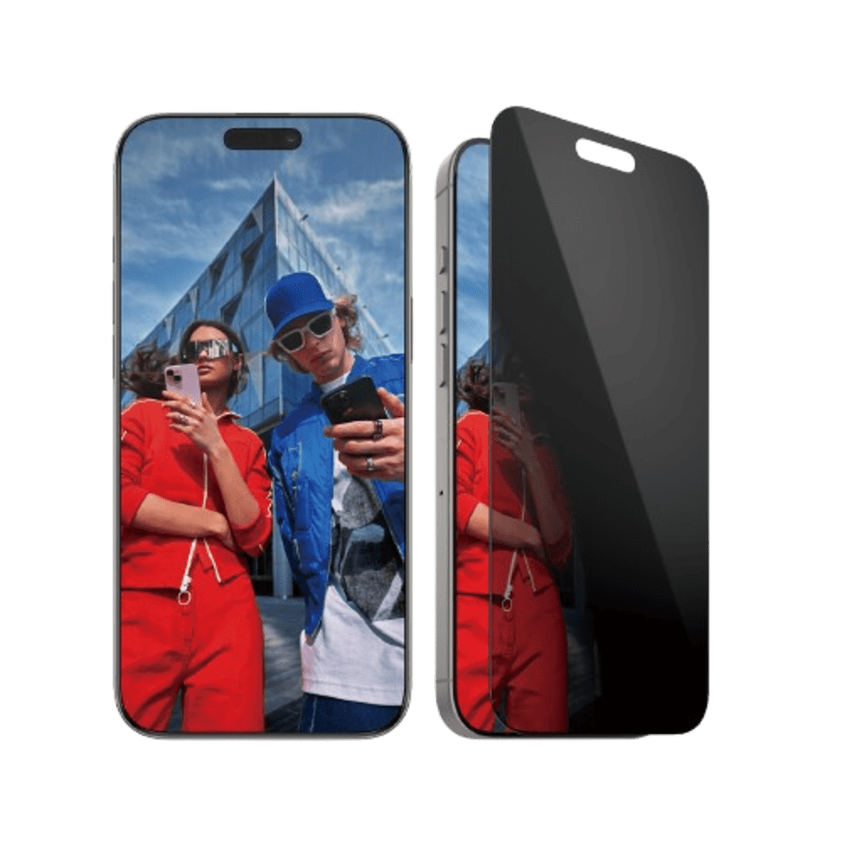PANZERGLASS Privacy Ultra-Wide Fit Screenprotector voor APPLE iPhone 2024 6.7'' Pro Transparant — afbeelding 1