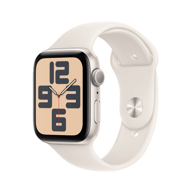 Apple Watch Se GPs 44mm Starlight Sport Band M/l Smartwatch Aluminium