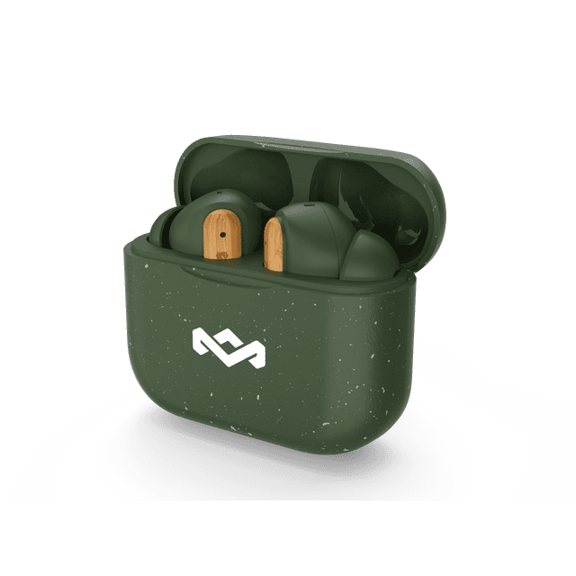 HOUSE OF MARLEY LITTLE BIRD TWS EM-JE123-GR In-ear Draadloze oordopjes met Ruisonderdrukking Groen
