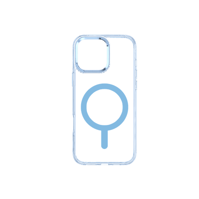 ISY ISC-1120 MagISY Cover voor Apple iPhone 16 Pro Clear Blue