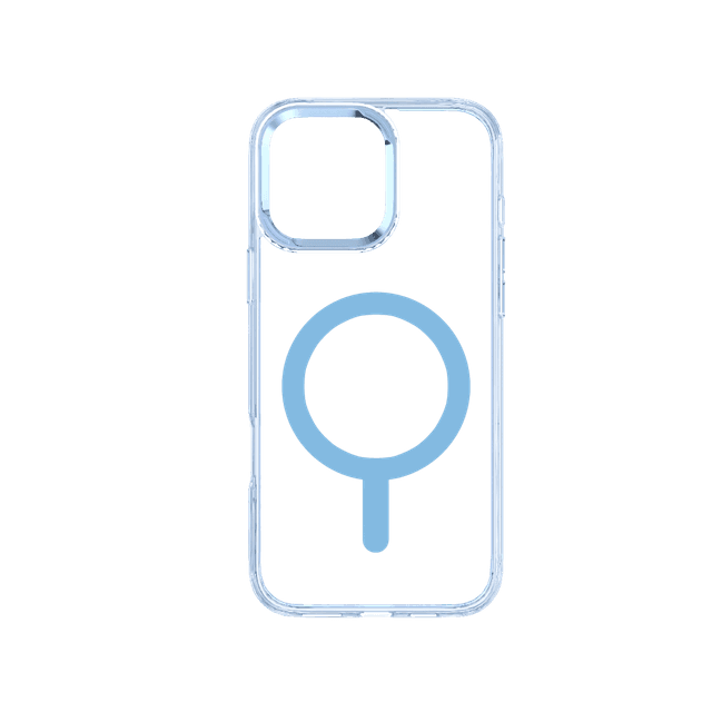 ISY ISC-1121 MagISY Cover voor Apple iPhone 16 Pro Max Clear Blue