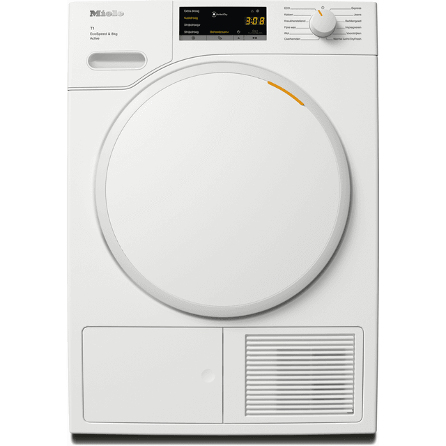 MIELE TWA 520 WP EcoSpeed - Warmtepompdroger - 8 kg - 64 dB - Energielabel C