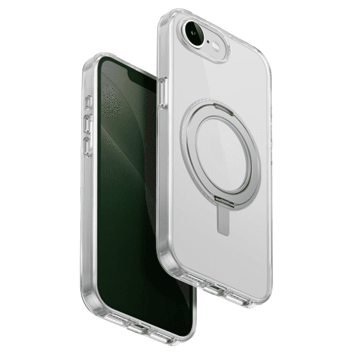 UNIQ Case Swivix 360 Stand Telefoonhoesje voor Apple iPhone 16 E Transparant — afbeelding 1