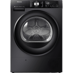 HISENSE DH3S902BB3 - Warmtepompdroger - 9 kg - 64 dB - Energielabel C
