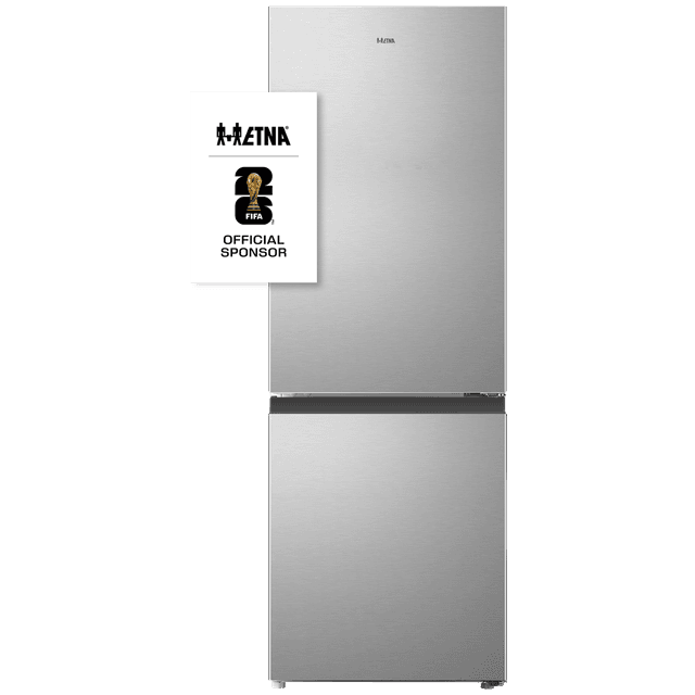 ETNA KCV343RVS - Koel-vriescombinatie - breedte 49.5 cm - hoogte 143 cm - inhoud 175 l