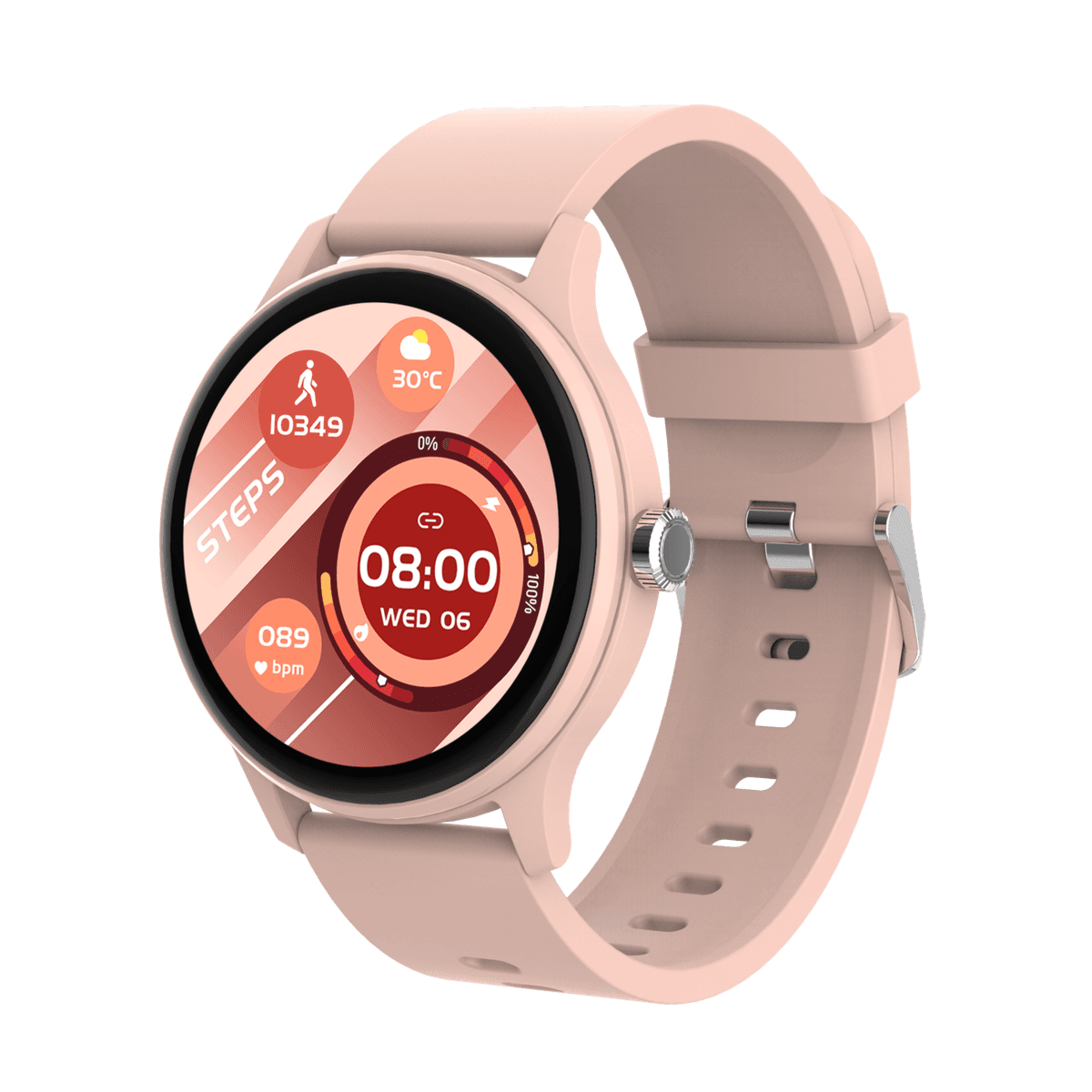 PEAQ PSW 100-PK Smartwatch - Roze — afbeelding 1
