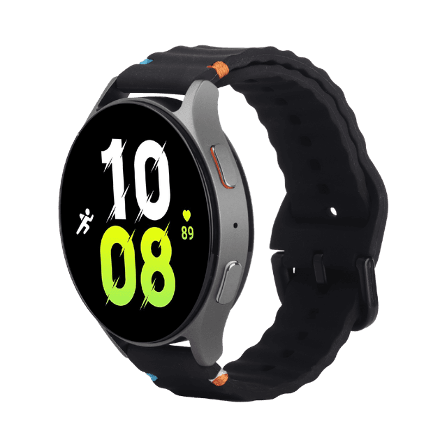 JUST IN CASE ActiveFlex Strap Samsung Galaxy Watch 20mm Horlogebandje Zwart