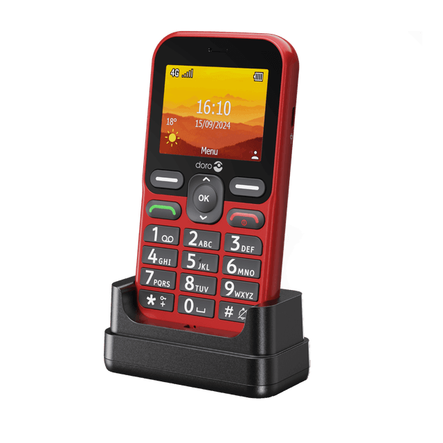 DORO LEVA L10 4G Senior barphone met SOS button - 17 MB Rood