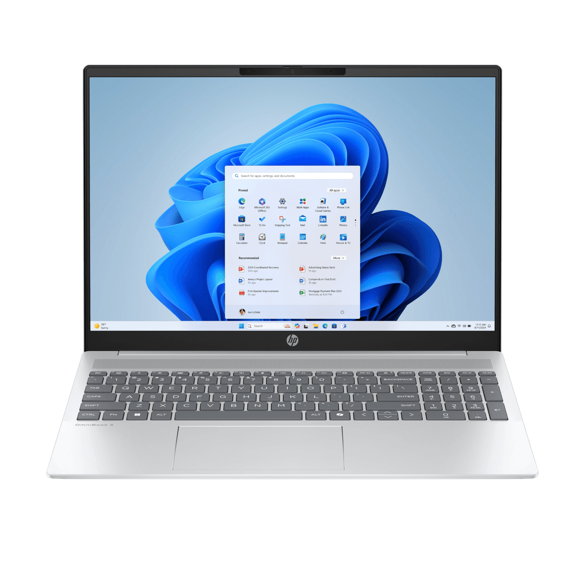 HP OmniBook 5 16-af1871nd - 16 inch - Core™ Ultra 7 255U - 16 GB - 512 GB - Core™ Onboard Graphics — afbeelding 1