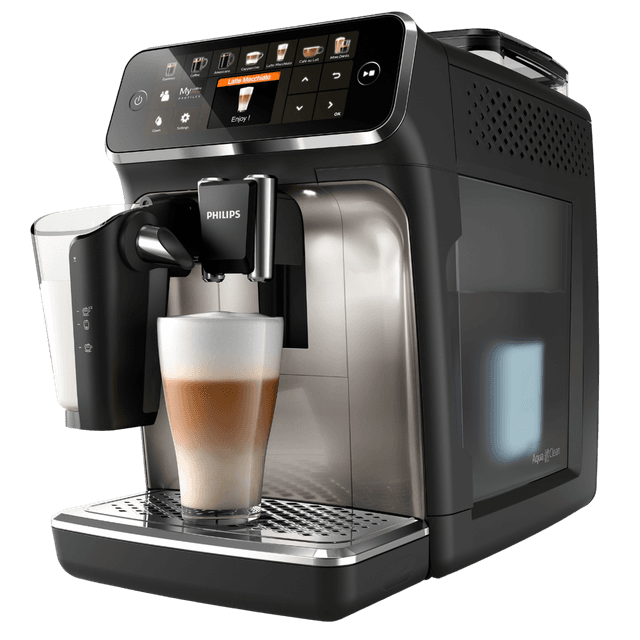PHILIPS Series LatteGo 5400 EP5447/90 - Volautomatische espressomachine - Maximaal aantal kopjes: 2 - Zwart-Zilver