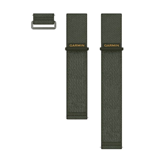 GARMIN Groene nylon band Venu X1, 24 mm Horlogebandje Groen