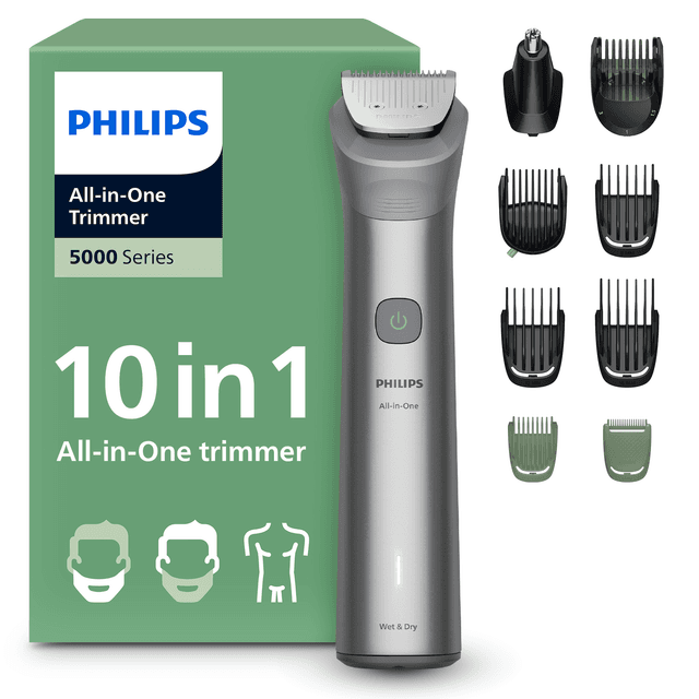 PHILIPS MG5931/15 Philips Series 5000 10 in 1 Multigroom Licht grijs