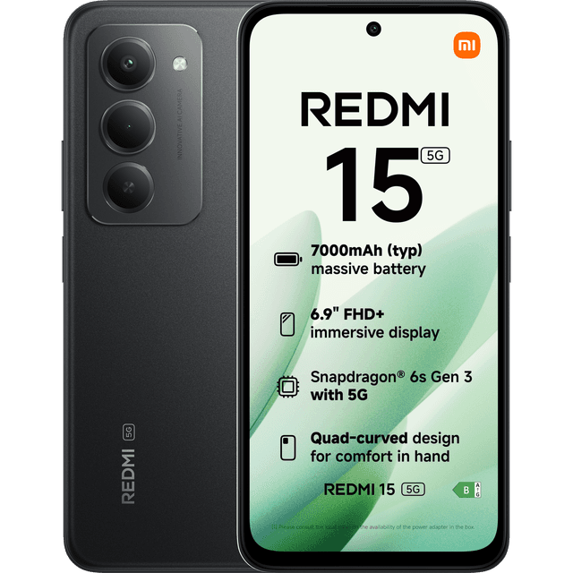 XIAOMI Redmi 15 5G - 256 GB Zwart