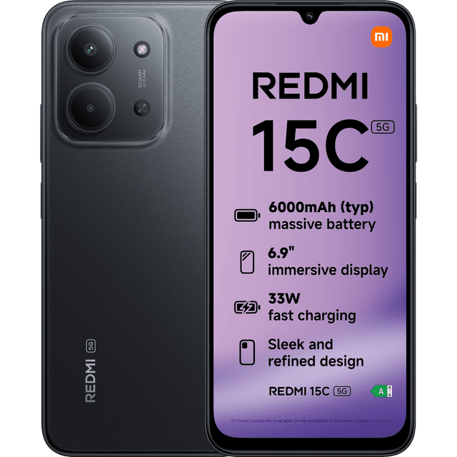 XIAOMI Redmi 15C 5G - 256 GB Zwart