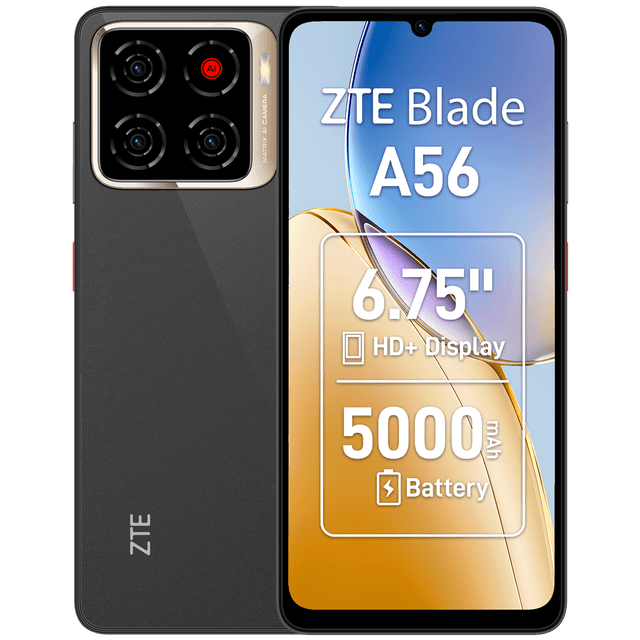 ZTE Blade A56 - Zwart - 128 GB Zwart
