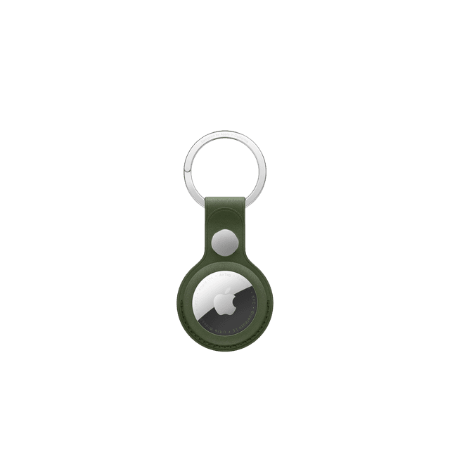 APPLE FineWoven AirTag Keychain Mosgroen