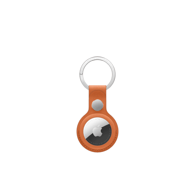 APPLE FineWoven AirTag Keychain Oranjerood