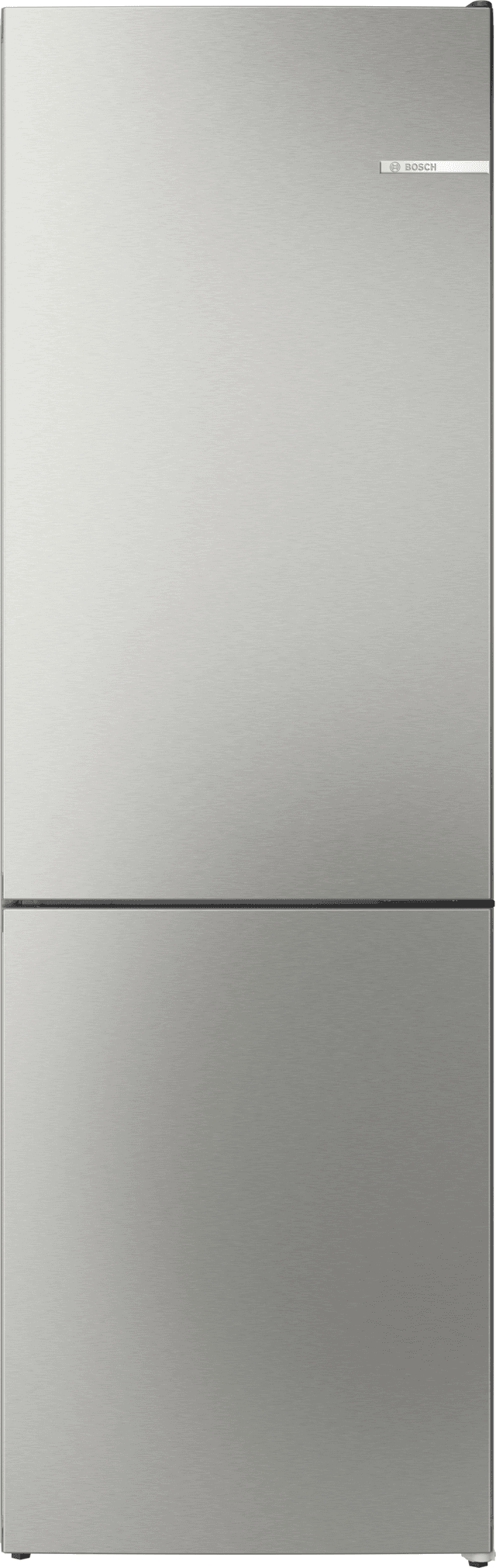 BOSCH KGN362LAF - Koelkast met vriesvak - breedte 60 cm - hoogte 186 cm - inhoud 321 l - NoFrost Zilver