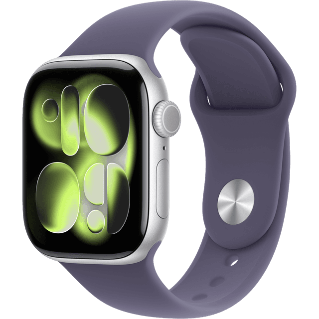 Apple Watch Series 11 gps + Cellular - 42mm Aluminium Case Purple Fog Sport Band S/m Smartwatch Silver