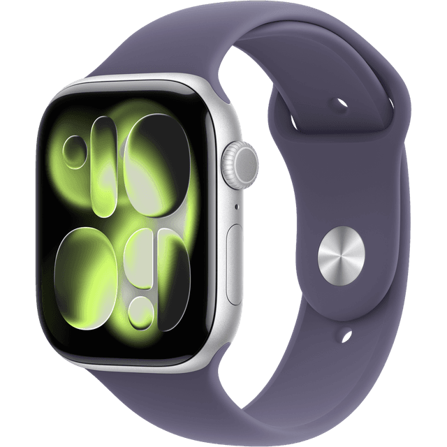 Apple Watch Series 11 gps + Cellular - 46mm Aluminium Case Purple Fog Sport Band S/m Smartwatch Silver
