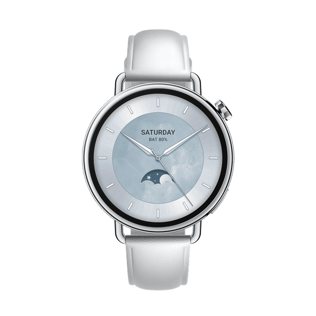 XIAOMI Watch S4 41mm Leather Strap - Wit Smartwatch Wit