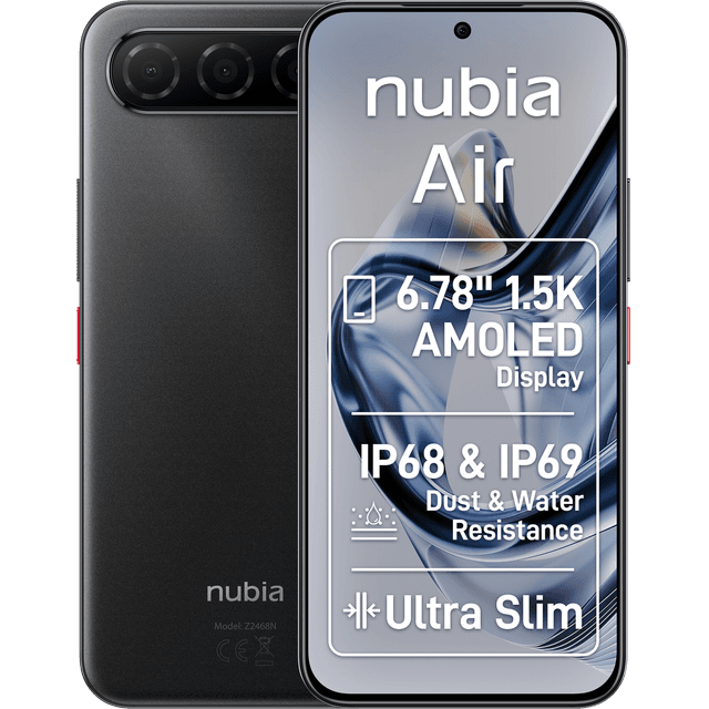 ZTE Nubia Air - 256 GB Zwart