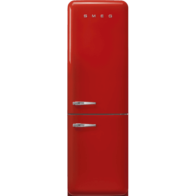 SMEG FAB32RRD6 - Retro Koel-vriescombinatie - 196.8 cm - Rechtsdraaiende deur - 331 L - Rood