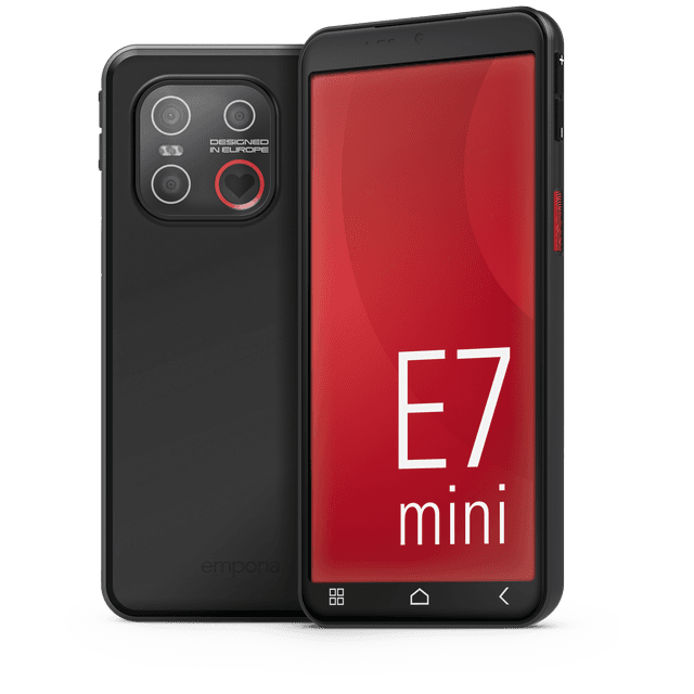 EMPORIA Smart 7 Mini Senior smartphone - 128 GB Zwart