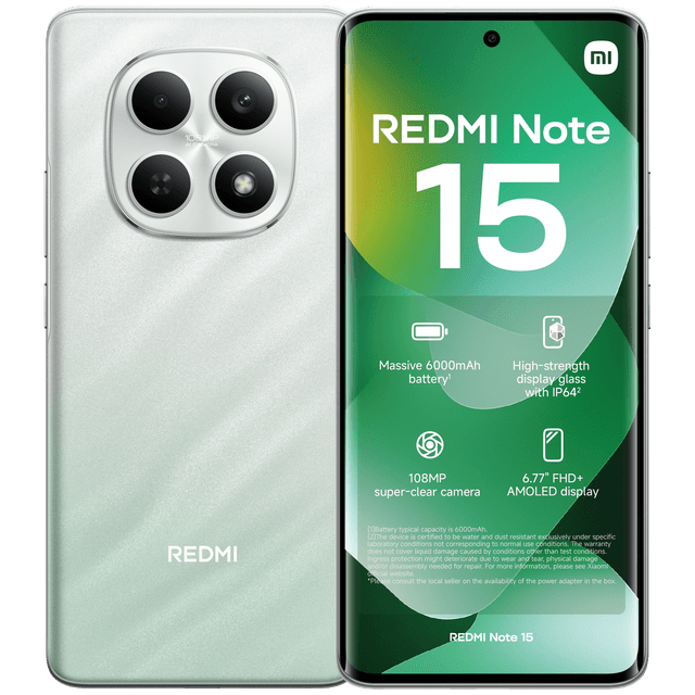 XIAOMI Redmi Note 15 - 6GB - 128GB - Groen - 128 GB Groen