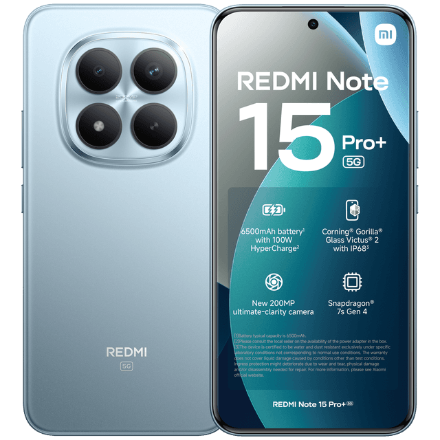 XIAOMI Redmi Note 15 Pro+ 5G 8GB/256GB BLU - 256 GB Blauw