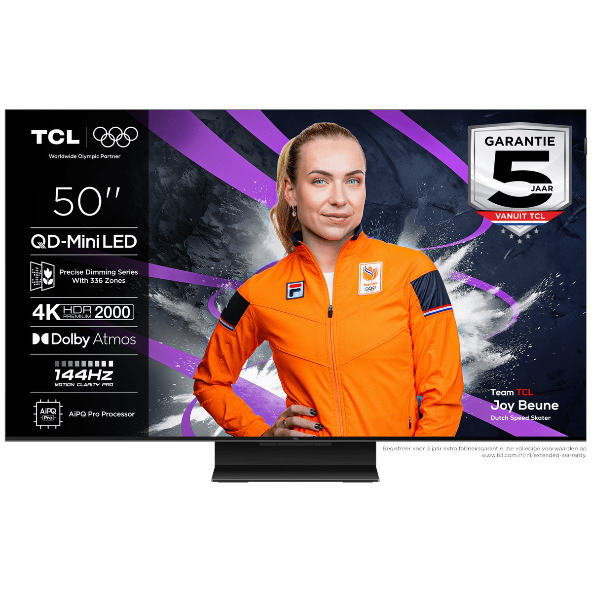TCL 50C7K - Ultra HD 4K - Mini-led-tv - 50 inch - 2025 — afbeelding 1