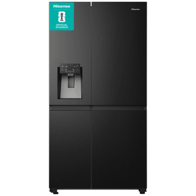 HISENSE RS818N4TFC - Amerikaanse koelkast - breedte 91 cm - hoogte 179 cm - inhoud 632 l - NoFrost