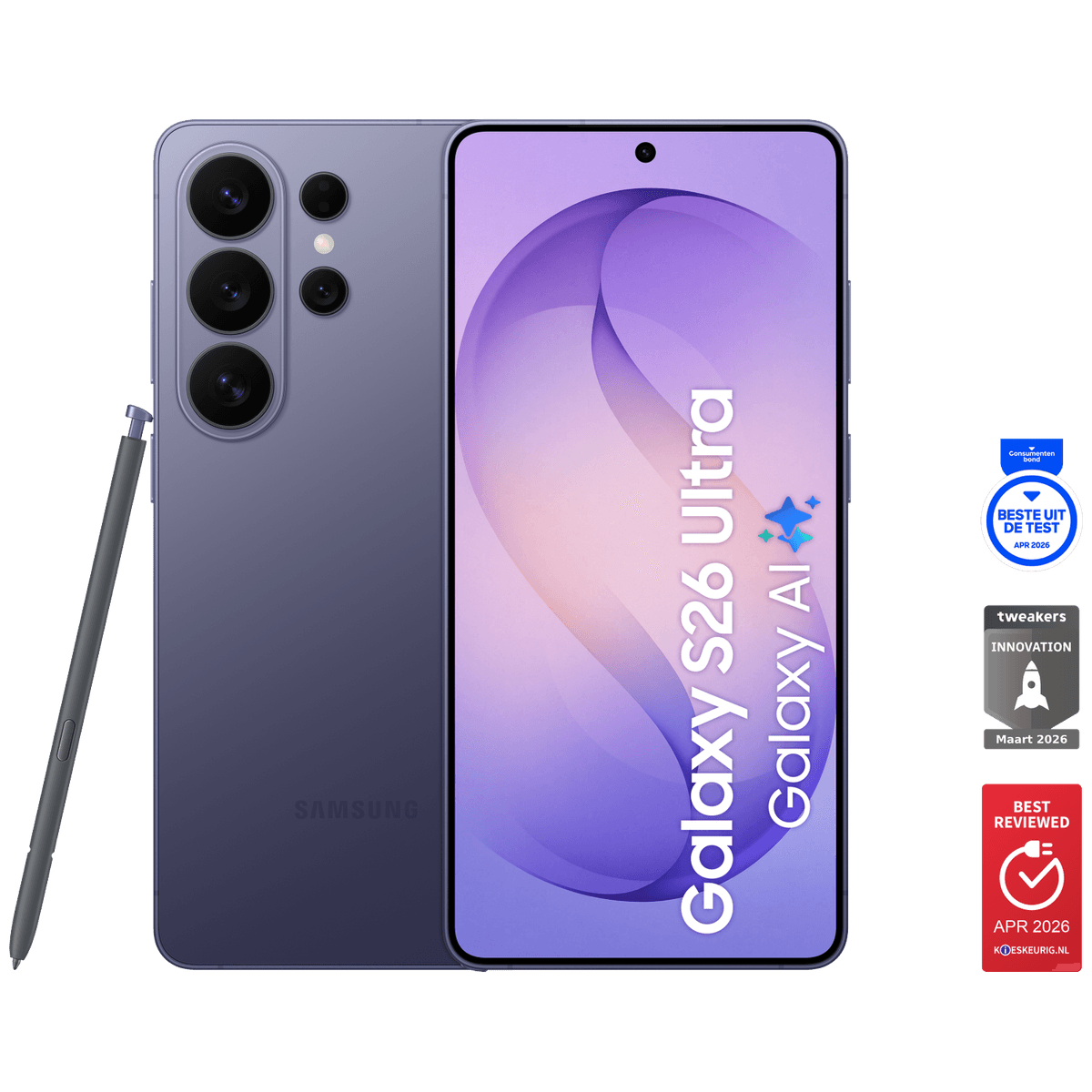 SAMSUNG Galaxy S26 Ultra - 5G - 1 TB Paars — afbeelding 1