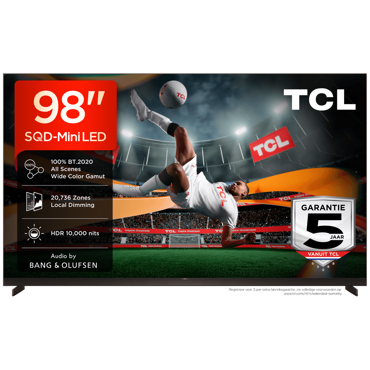 TCL 98X11L SQD - Ultra HD 4K - Mini-led-tv - 98 inch - 2026 — afbeelding 1