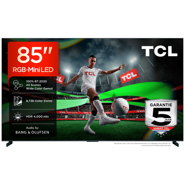 TCL 85RM9L - Ultra HD 4K - Mini-led-tv - 85 inch - 2026