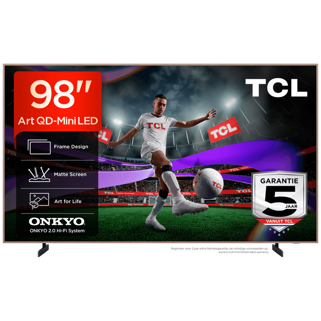 TCL 98A400 Pro QD - Ultra HD 4K - Mini-led-tv - 98 inch - 2026