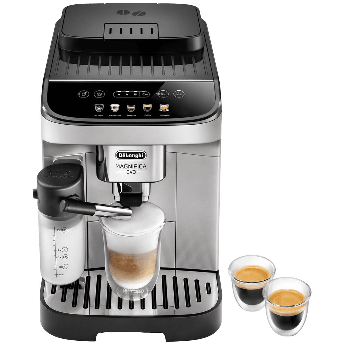 DE LONGHI Magnifica Evo ECAM290.61.SB - Volautomatische espressomachine - zilver/zwart — afbeelding 1