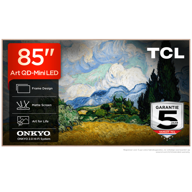 TCL 85A400 Pro QD-Mini-led - Ultra HD 4K - Mini-led-tv - 85 inch - 2026