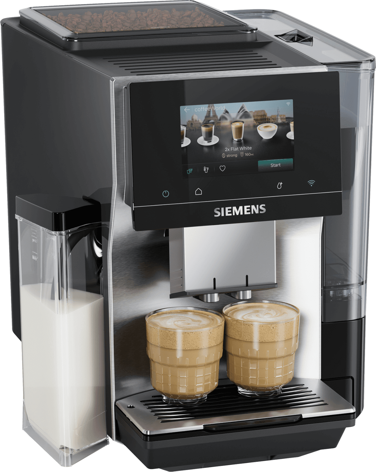 SIEMENS EQ700 iAroma TQ723E03 - Volautomatische espressomachine - RVS — afbeelding 1