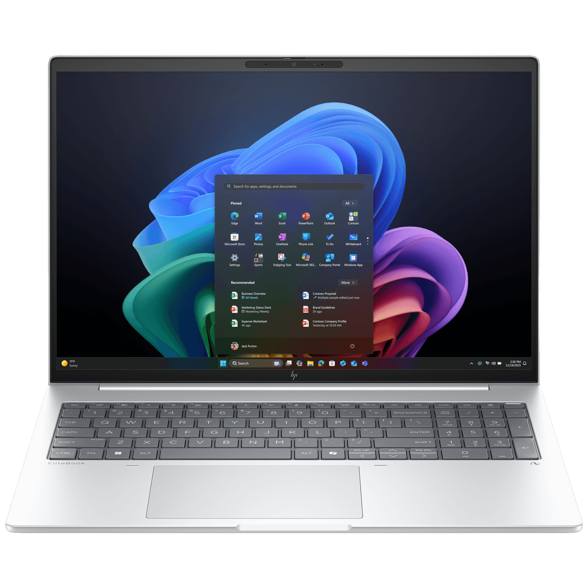HP EliteBook 8 G1i Next Gen AI PC - 16 inch - WUXGA - Intel Core Ultra 7 256V - 16 GB - 512 GB - Windows 11 Pro — afbeelding 1