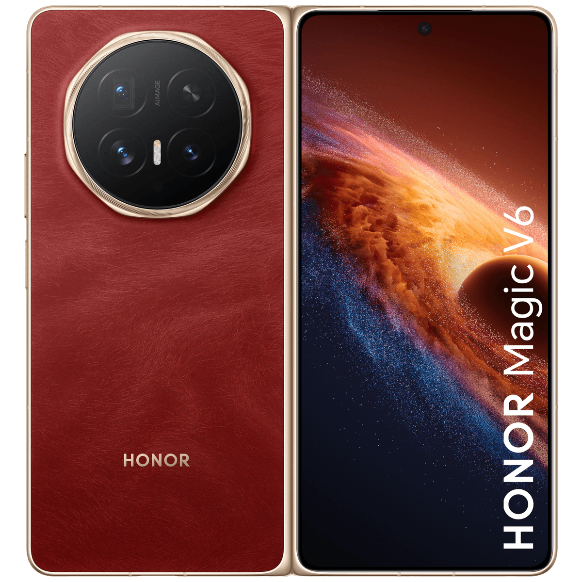 HONOR Magic V6 - 16 GB - 512 GB Rood — afbeelding 1