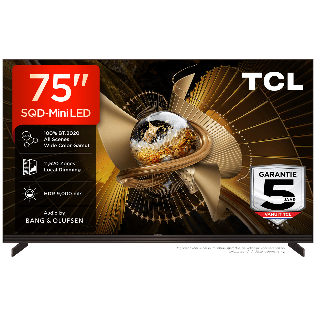 TCL 75X11L SQD-Mini-led - Ultra HD 4K - Mini-led-tv - 75 inch - 2026 — afbeelding 1