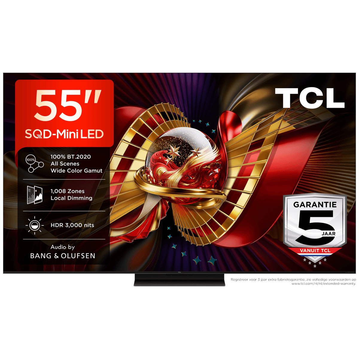 TCL 55C8L SQD-Mini-led - Ultra HD 4K - Mini-led-tv - 55 inch - 2026 — afbeelding 1