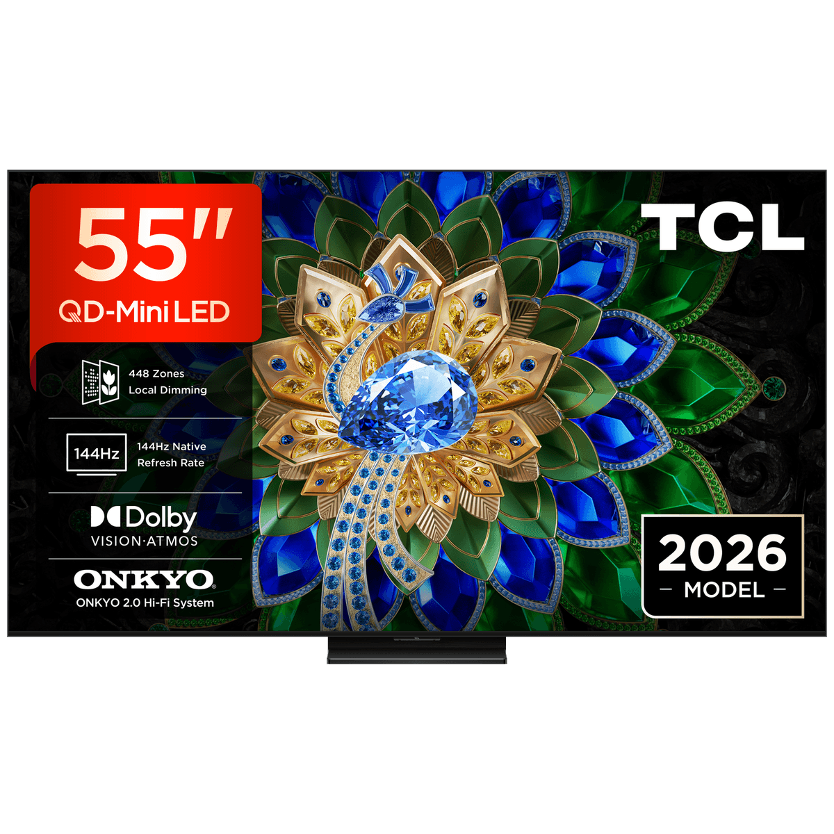 TCL 55A400U QD-Mini-led - Ultra HD 4K - Mini-led-tv - 55 inch - 2026 — afbeelding 1
