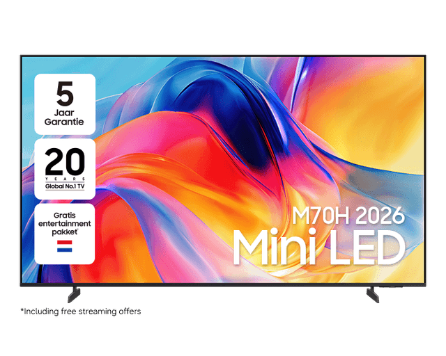 SAMSUNG 75” M74H - Ultra HD 4K - Mini-led-tv - 75 inch - 2026