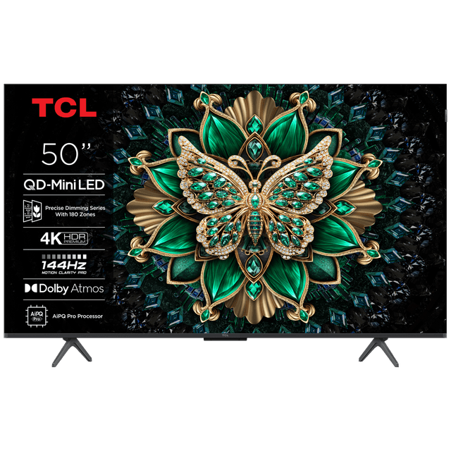 TCL 50C6K - Ultra HD 4K - Mini-led-tv - 50 inch - 2025