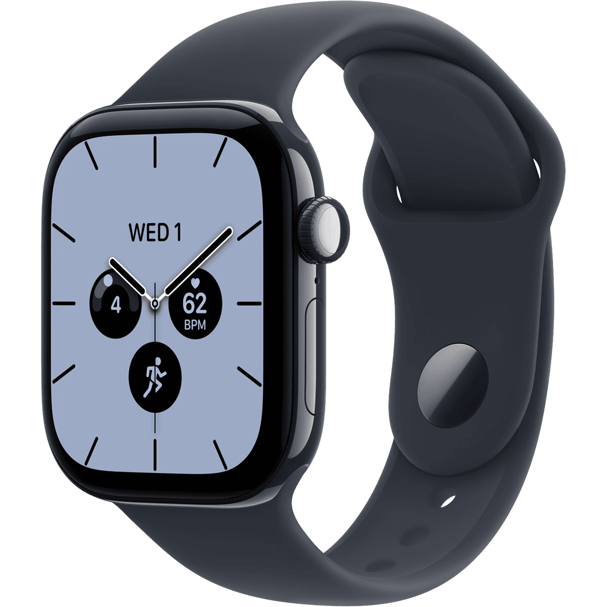 Apple Watch Series 12 GPs + Cellular 42mm - Night Blue Ceramic Case Sport Band S/m Smartwatch Navy — afbeelding 1