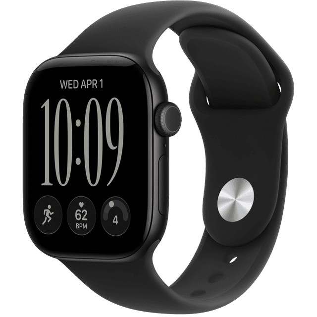 APPLE Watch Series 12 GPS + Cellular 42mm - Black Aluminium Case - Sport Band - S/M - Smartwatch Black