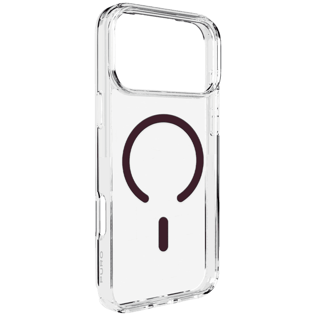 PURO Lite Mag Cover Mag Telefoonhoesje voor Apple iPhone 18 Pro Max Transparant/ Rood