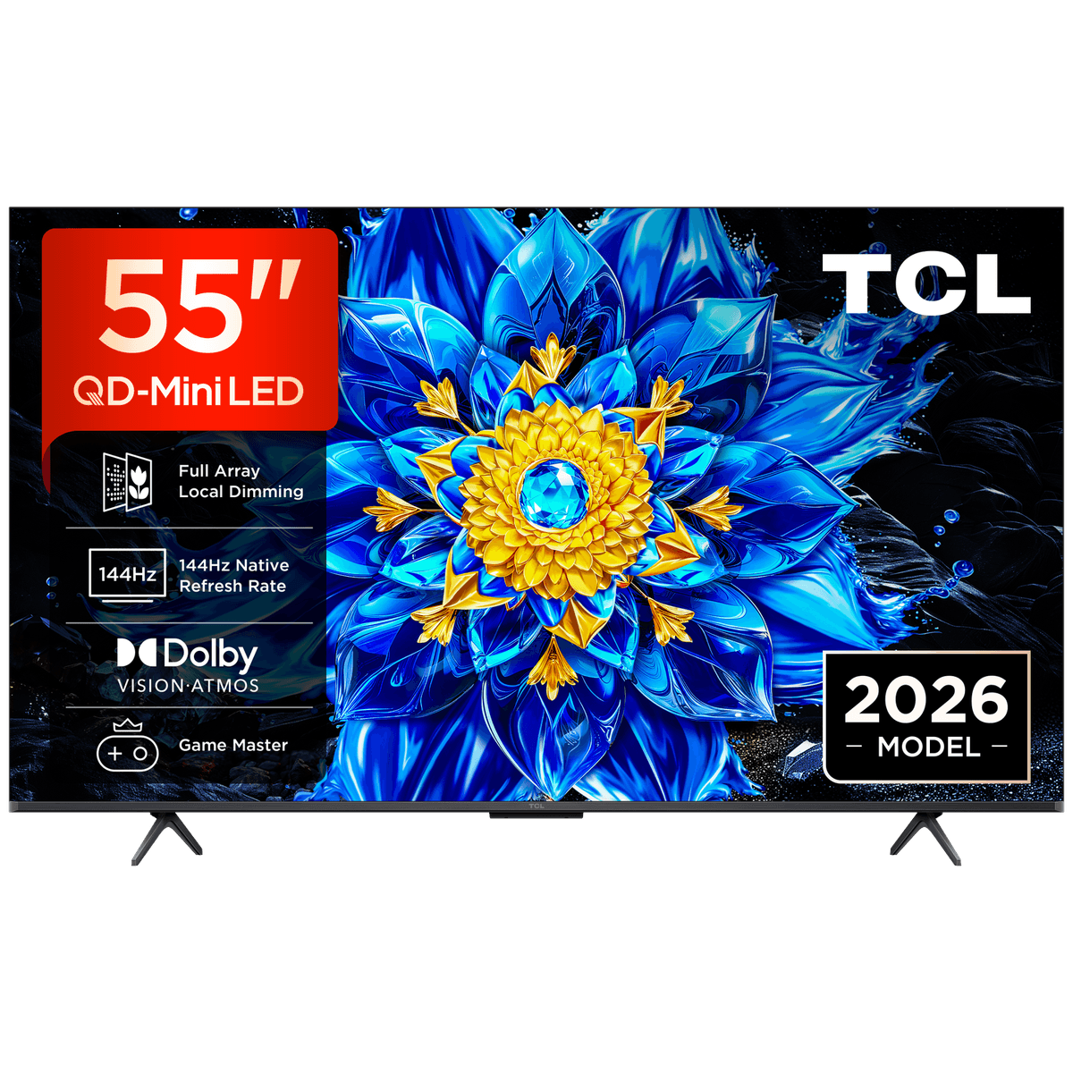 TCL 55P8L Google TV - Ultra HD 4K - QD-Mini-LED-tv - 55 inch - 2026 — afbeelding 1